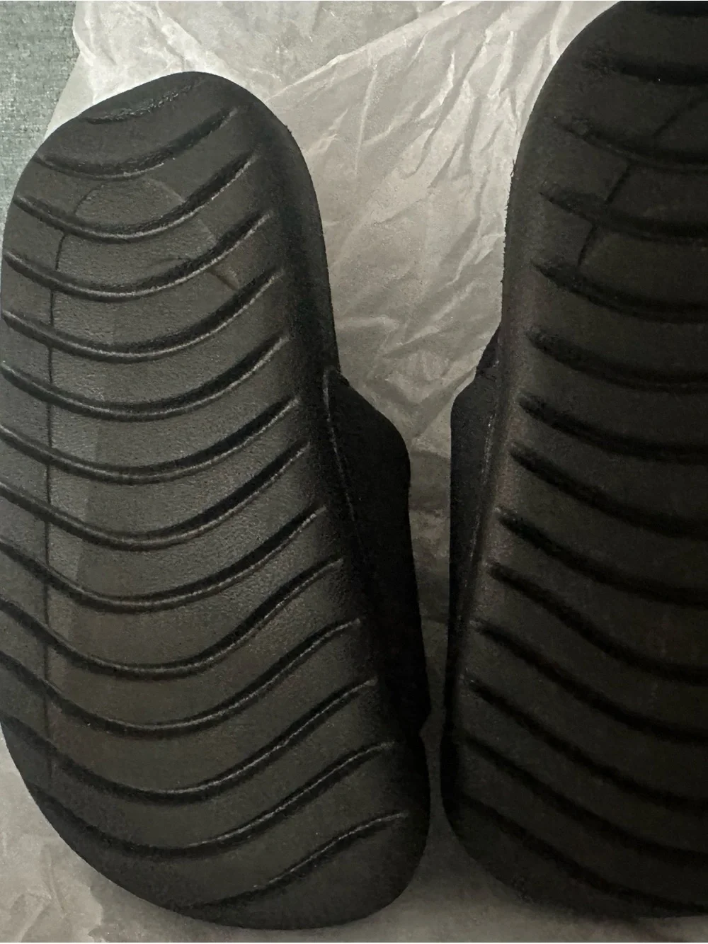 Nike Black Slide Sandals with White Swoosh for Kids
